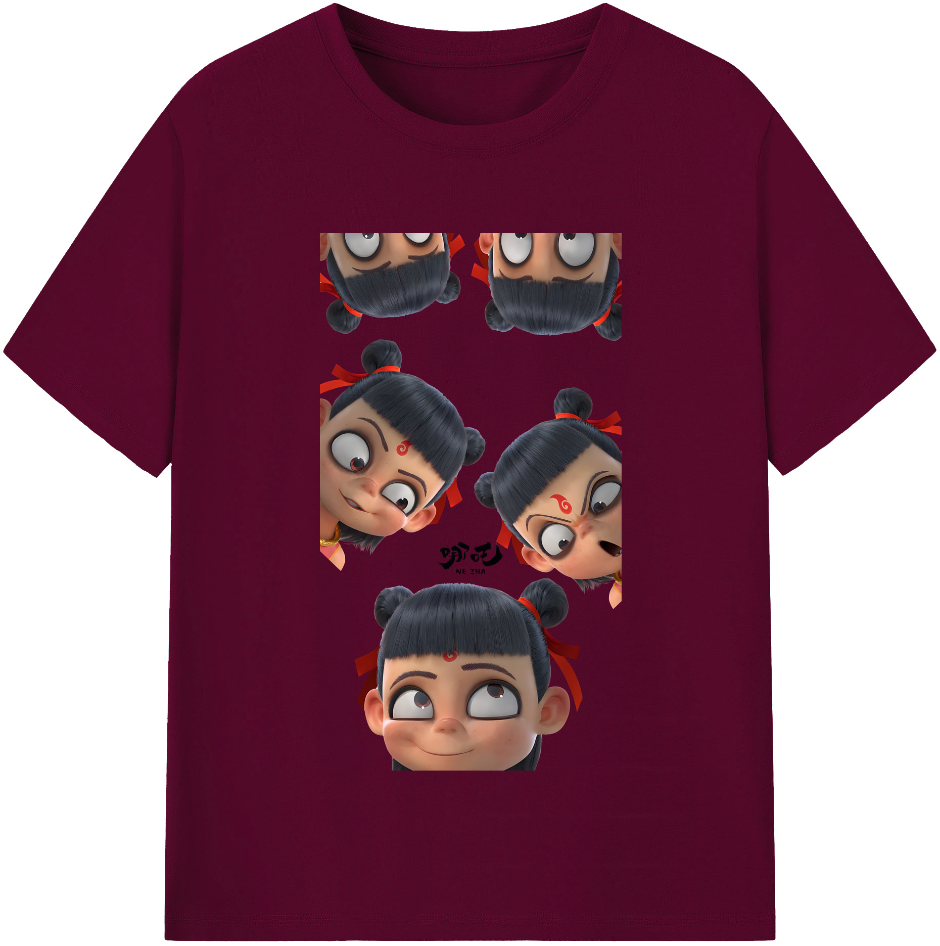 （画像用） Ne Zha 2 ナタ 魔童の大暴れ レディースカジュアルプリントTシャツ（綿100％）